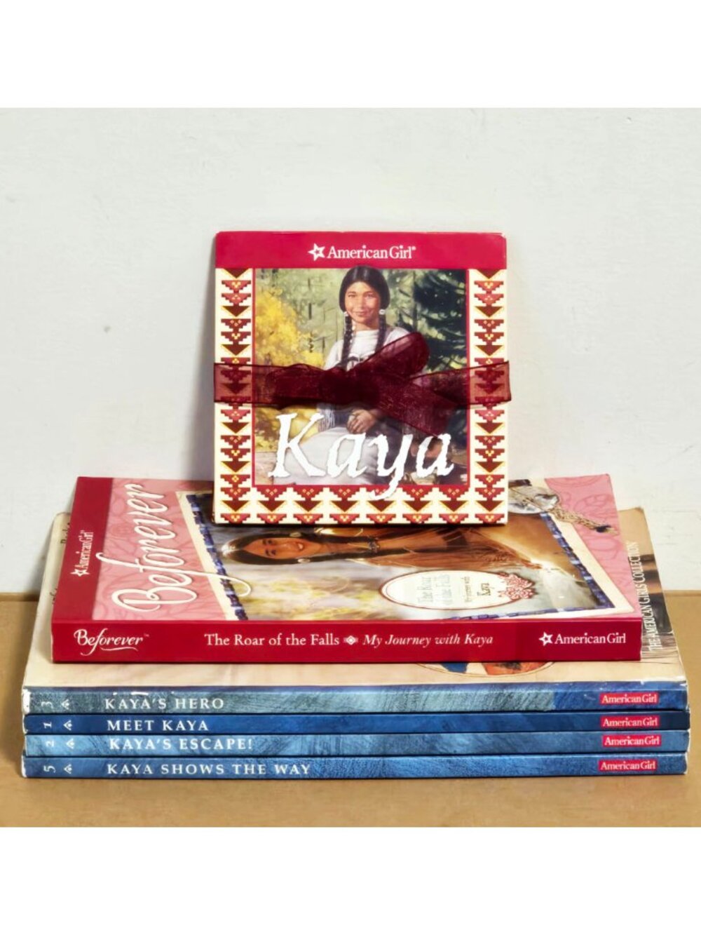 American Girl Kaya 4 Books + My Journey with Kaya CYOA Book + McD Mini Book
